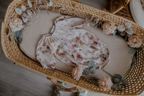 Body bebelus Fairies Bamboo cu maneci lungi Makaszka - 100% bambus