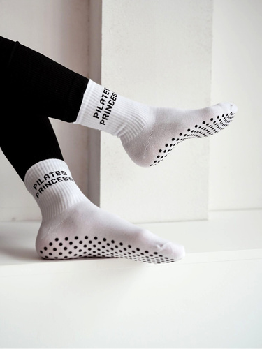 Șosete Pilates Princess 1658-001 ABS Milena antiderapante bumbac white 3