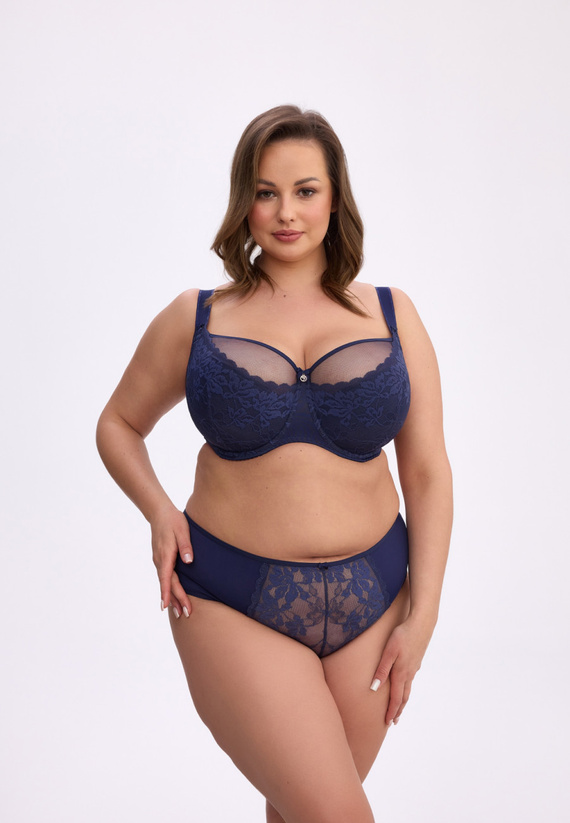 BSM 1058 Sonia Sutien semi-rigid maxi Gaia - albastru