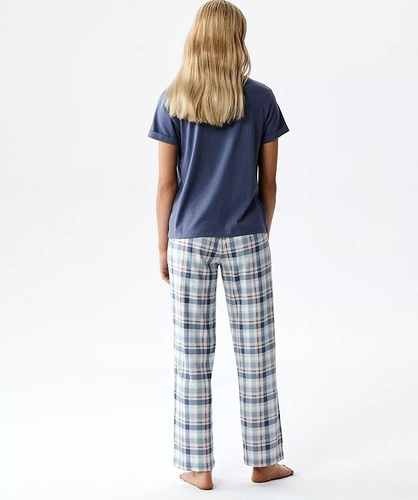 Pijama damă Atlantic NLP-513 modal bumbac mânecă scurtă pantaloni