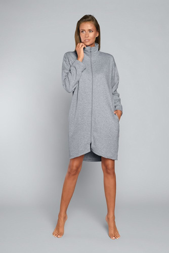 Halat cu fermoar pentru femei Grafi Italian Fashion- melange 