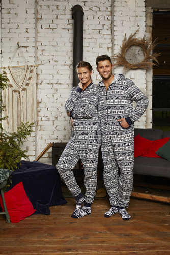 Salopetă pentru femei Alaska Italian Fashion - albastru marin