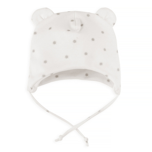 Bună ziua Pinocchio pălărie legată pentru bebeluș - floarea soarelui ecru