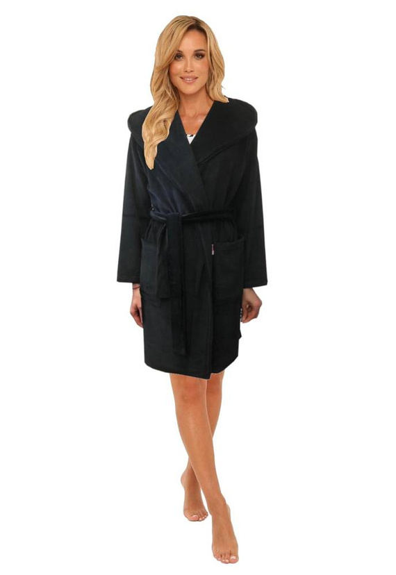 647 Socorro Forex halat de baie pentru femei - negru