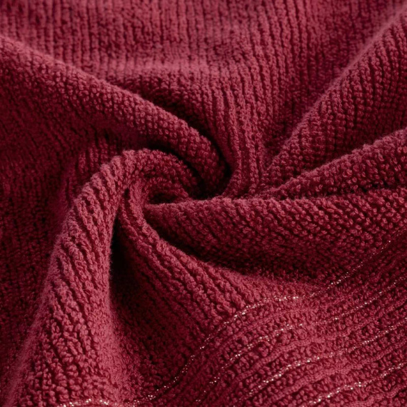 Set de 3 prosoape Eurofirany 500 GSM bumbac în cutie premium bordo