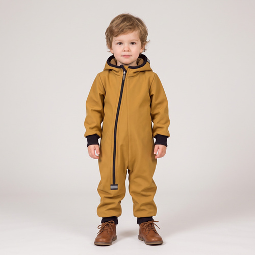 Combinezon pentru copii Nicol 229083 Softshell polar olive