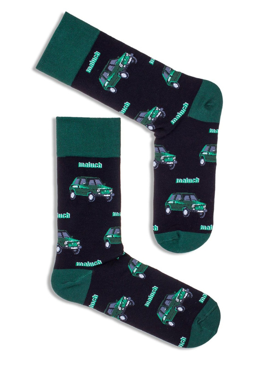 0125-058 Șosete bărbați Maluchy 126p Milena - negru verde