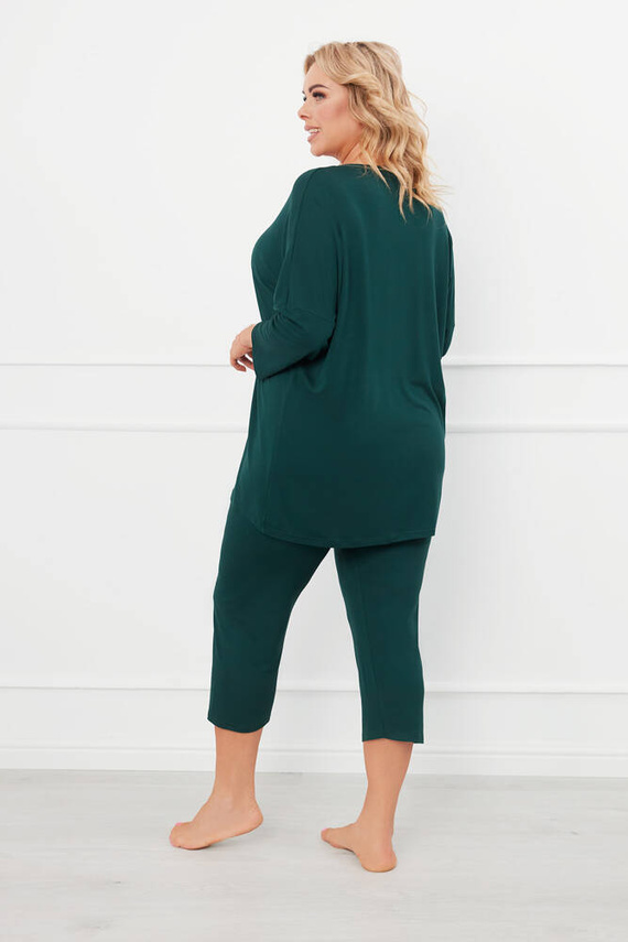 Natura Ladies 3/4 pijamale Italian Fashion - verde 