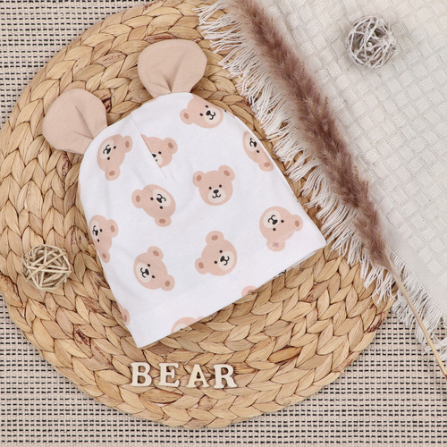 ABN-5367 Pălărie din bumbac organic Sweet Bears Nini