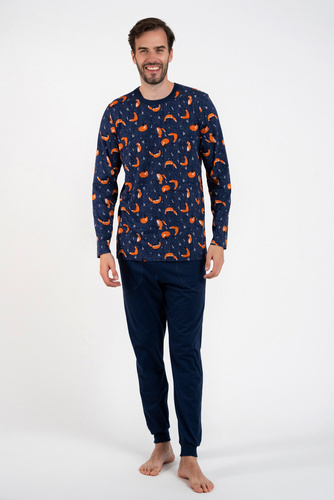 Witalis Pijama cu mânecă lungă pentru bărbați, pantaloni lungi Italian Fashion