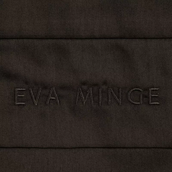 1G Elegant Eva Minge lenjerie de pat satin Eurodraperii maro | Macosatin 100% bumbac