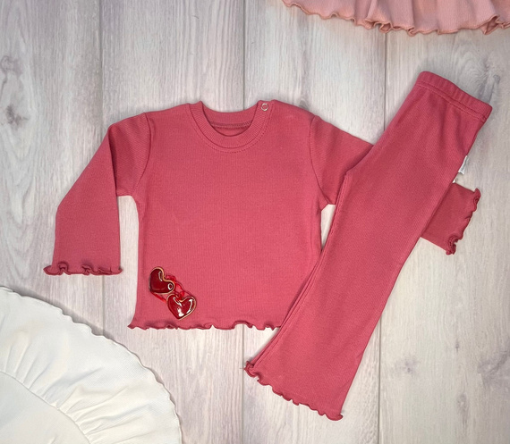 BI004 Bluză fetiță cu mânecă lungă Mamatti - roz