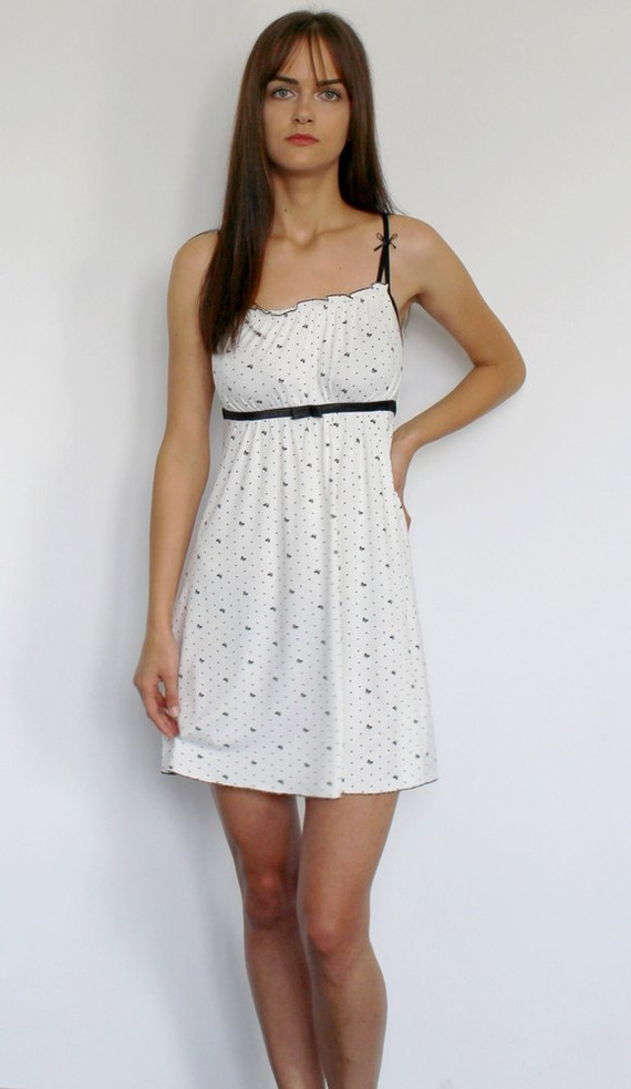 364 Juliette Forex cămașă de noapte fără bretele - ecru