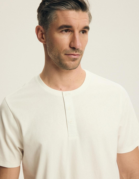 Pijama bărbați Henderson 43454 Nigri crem – 100% bumbac, set lejer