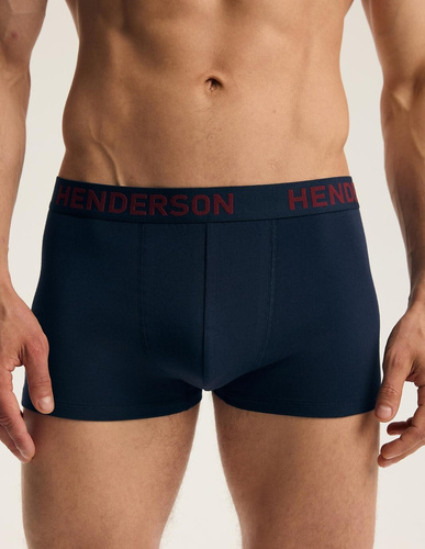 Boxeri bărbați Henderson 46101 Fawn 2-pack din bumbac cu talie lată și logo