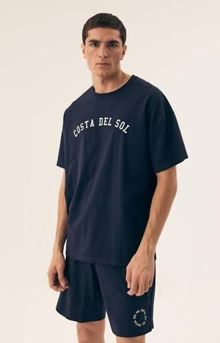 42605 Pijamale pentru bărbați Sol Core Henderson - bleumarin