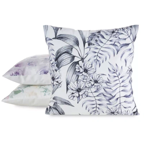 Față pernă 45x45 Mink 30 Eurofirany catifea flori decorativă