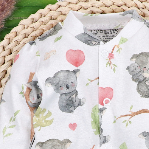 Nini Cardigan Nou-născut Sweet Koala 100% Bumbac Organic – Fabricat în Polonia