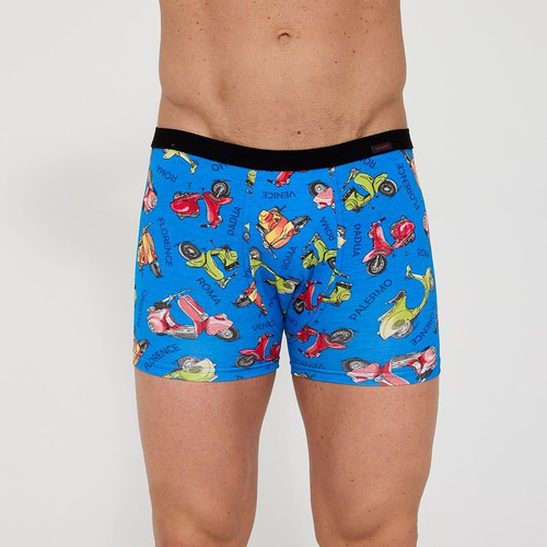 280/253 Vespa Boxeri Bărbați Cornette Tattoo – Bumbac Premium cu Elastan | Potrivire Perfectă | Model Colorat | Confort Zilnic