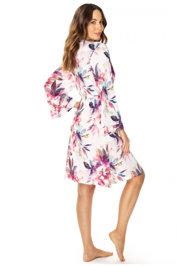 86663 Rochie Larisa neglij imprimeu floral pescăruș