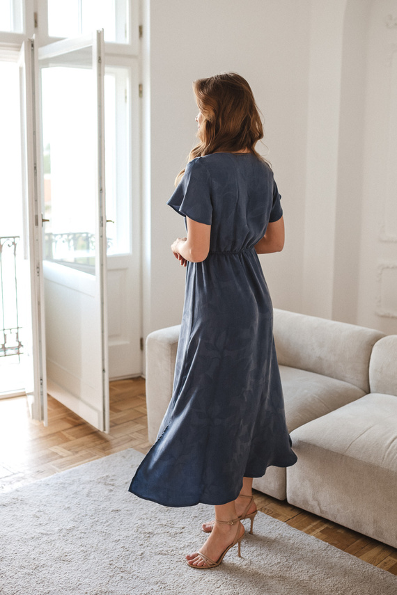 Rochie de sarcină și alăptare Milk & Love Lovely Dress Long bleumarin
