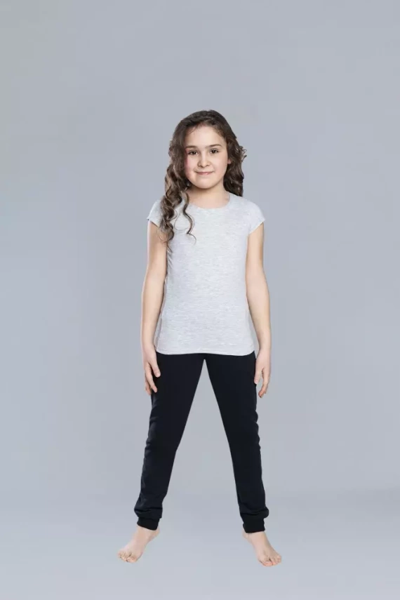 Tola T-shirt pentru fete, cu mânecă scurtă Italian Fashion- melange