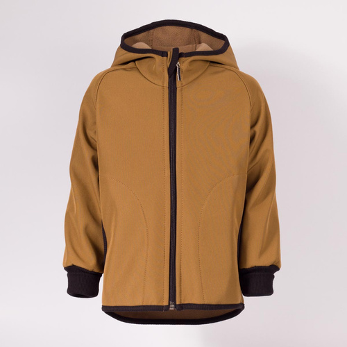 229003 Nicol Geacă softshell băieți cu polar, glugă, reflectorizantă - olive