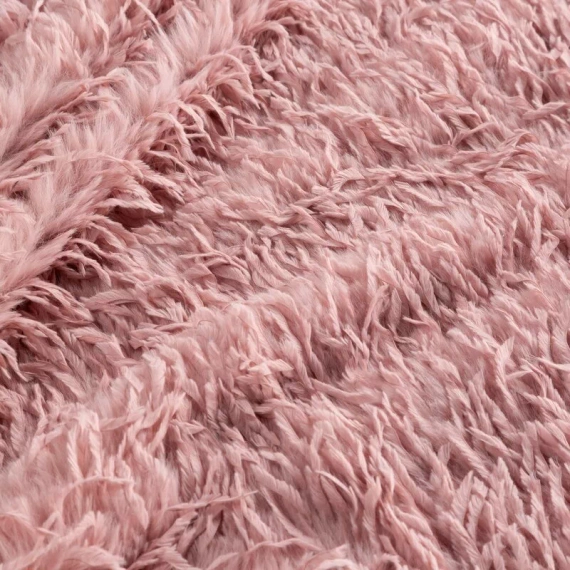 Pătură Adore, pătură de blană pufoasă, Eurodrape, pudră