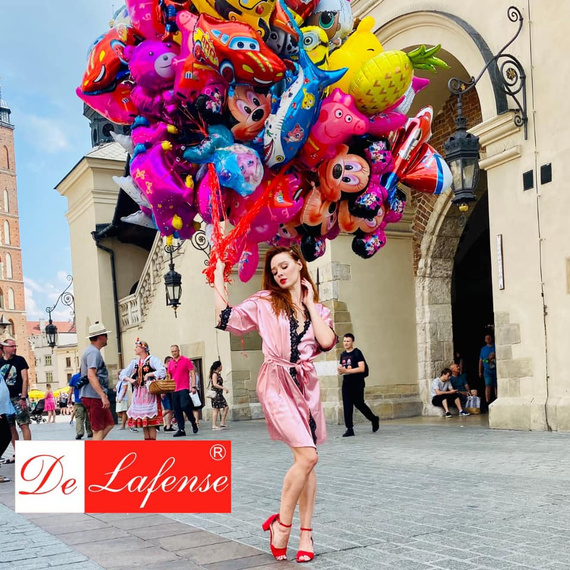 929 Kleoree Halat de baie pentru femei De Lafense - roz