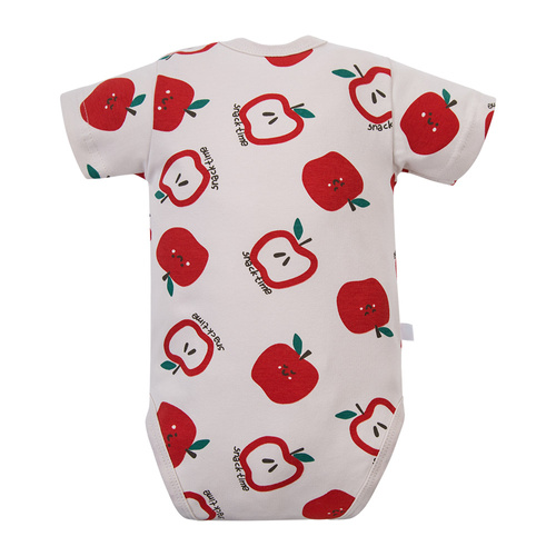 Body bebeluși Eevi Snack Time mânecă scurtă bumbac elastic comod