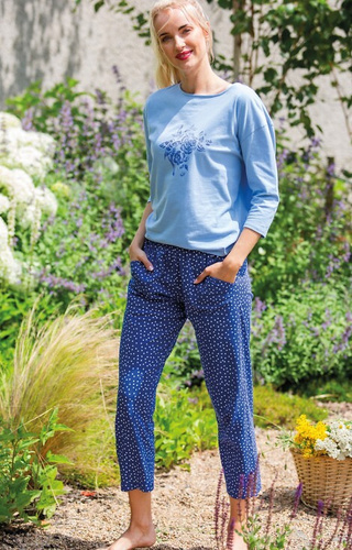 Pijama femei LNS 550 Key - albastru