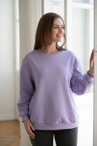 MilkItEasy! Hanorac de alăptare Milk&Love, liliac