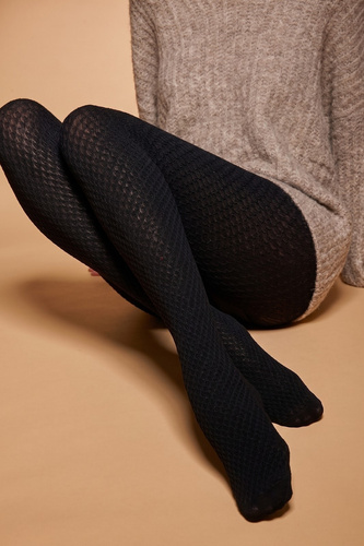 Knittex Mellow 22601 Nero colanți damă 50 DEN microfibră cu model