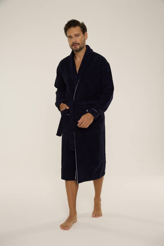 735 Manuele halat de bărbați De Lafense - albastru marin