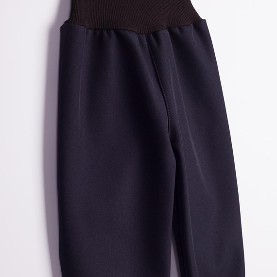 Nicol Pantaloni softshell copii 229054 polar talie înaltă cu manșete - bleumarin