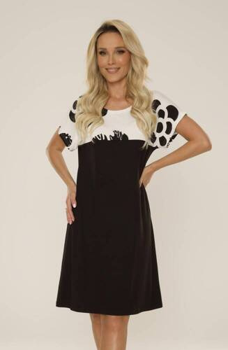 742 Elle Forex cămașă de noapte - negru