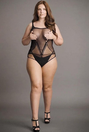 Body DES018 Le Désir, body senzual cu decupaje geometrice