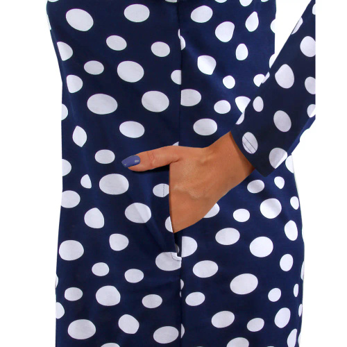 2077/09 Cămașă de noapte, mânecă 3/4 Sesto Senso, bleumarin