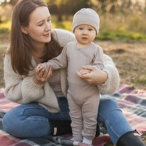 Jambiere Merino din lana merinos Eevi - bej