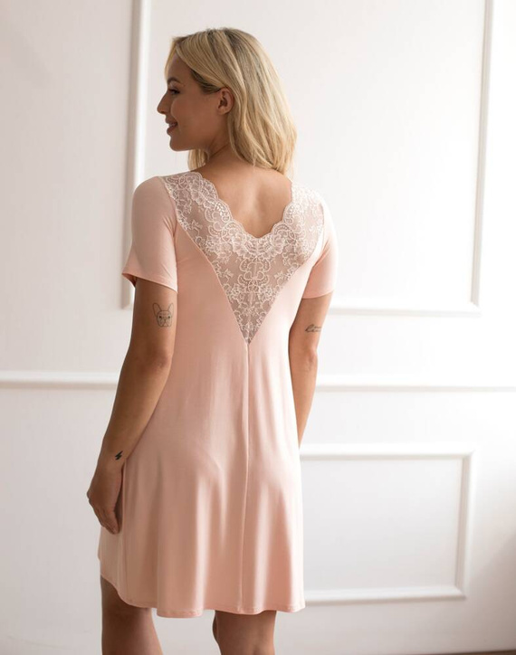 Cămașă de noapte Simone Babella - piersică