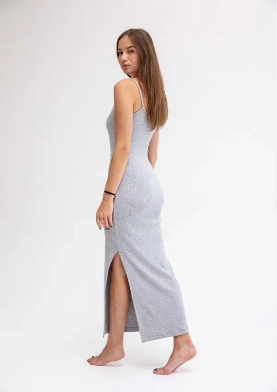 DK-K-P7 Rochie din bumbac DKaren - gri