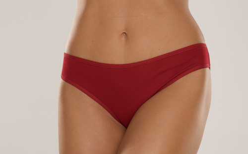 004 Limited Chiloți pentru femei De Lafense - clasic, talie joasă, viscoză - burgundy