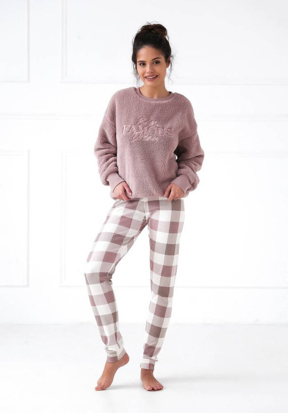 Kaycee Pijama pentru femei Sensis Interlock - roz pudră