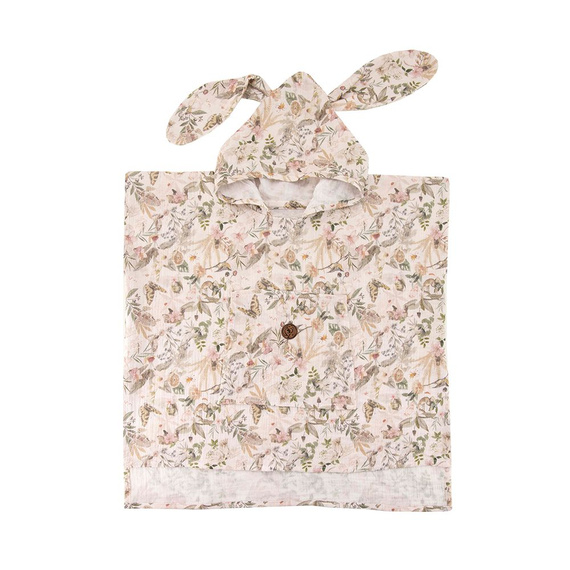 Best Memories Poncho de înot pentru copii cu glugă din muselină | 100% bumbac – cu uscare rapidă