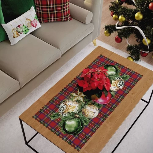 PBN274 Balouri Crăciun piercing de masă Marquet roșu