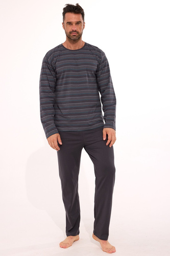 138/57 Cornette Diverse pijamale bărbați | Bumbac, dungi, mânecă lungă, cutie