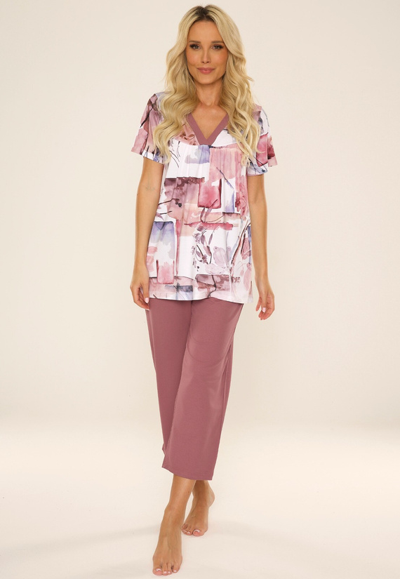 777 Violet Pijama de damă De Lafense - berry