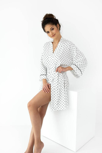 Halat de baie pentru femei Elif Sensis - crem