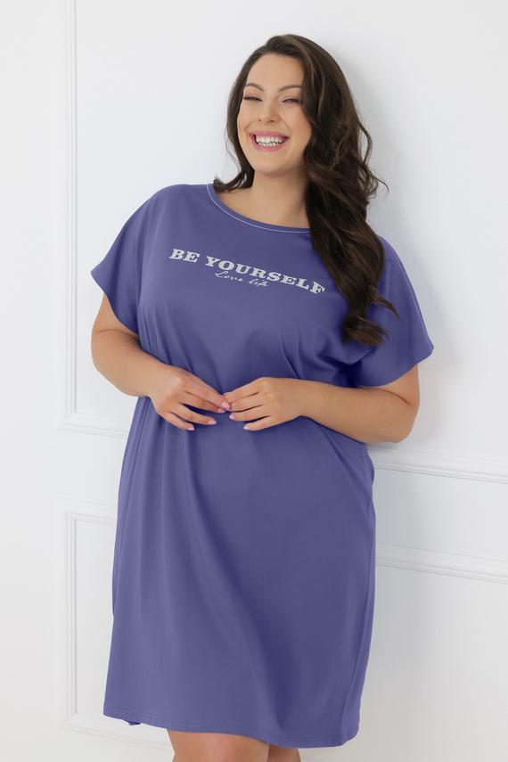 Cămașă de noapte damă Rima Italian Fashion 100% bumbac mânecă scurtă
