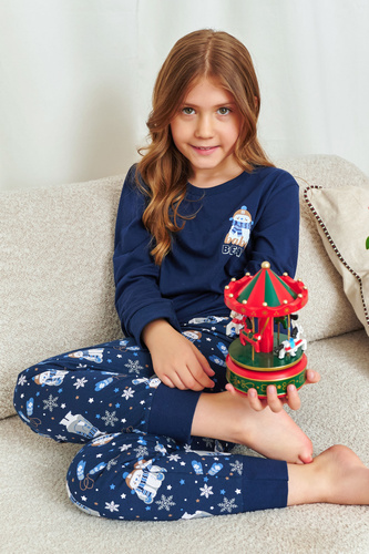 Pijamale pentru copii Doctor Nap Cozy Bear 7339 - 100% bumbac, unisex